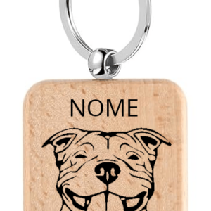 Portachiavi personalizzato con la razza ed il nome del tuo amico a 4 zampe