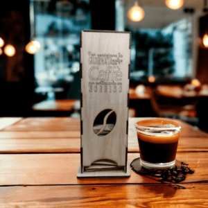 Porta cialde caffè o the, da personalizzare con scritte