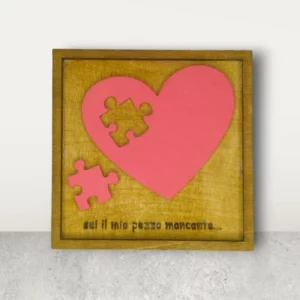 Calamita o quadretto cuore puzzle