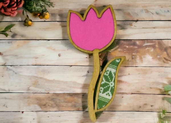 fiore calamita tessuto